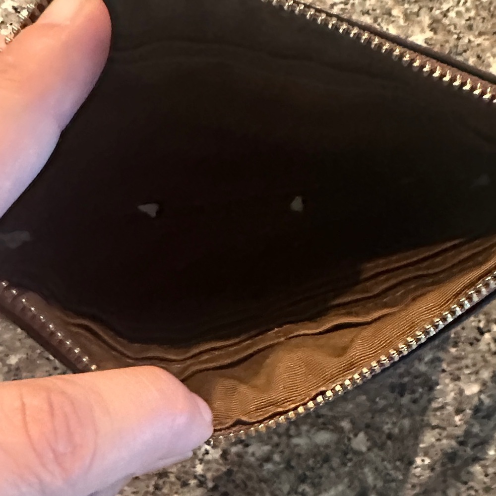 Coach Rich Brown Textured Wristlet cognac - Picture 6 of 7